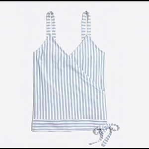 J.Crew Striped Tie Wrap Cami Top Medium‎